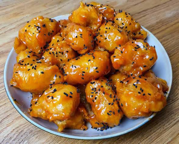 Beignet de porc sauce aigre-douce