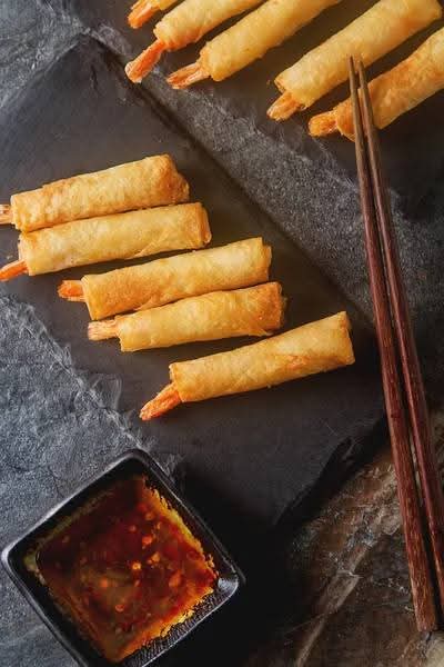 Rouleaux de grosses crevettes