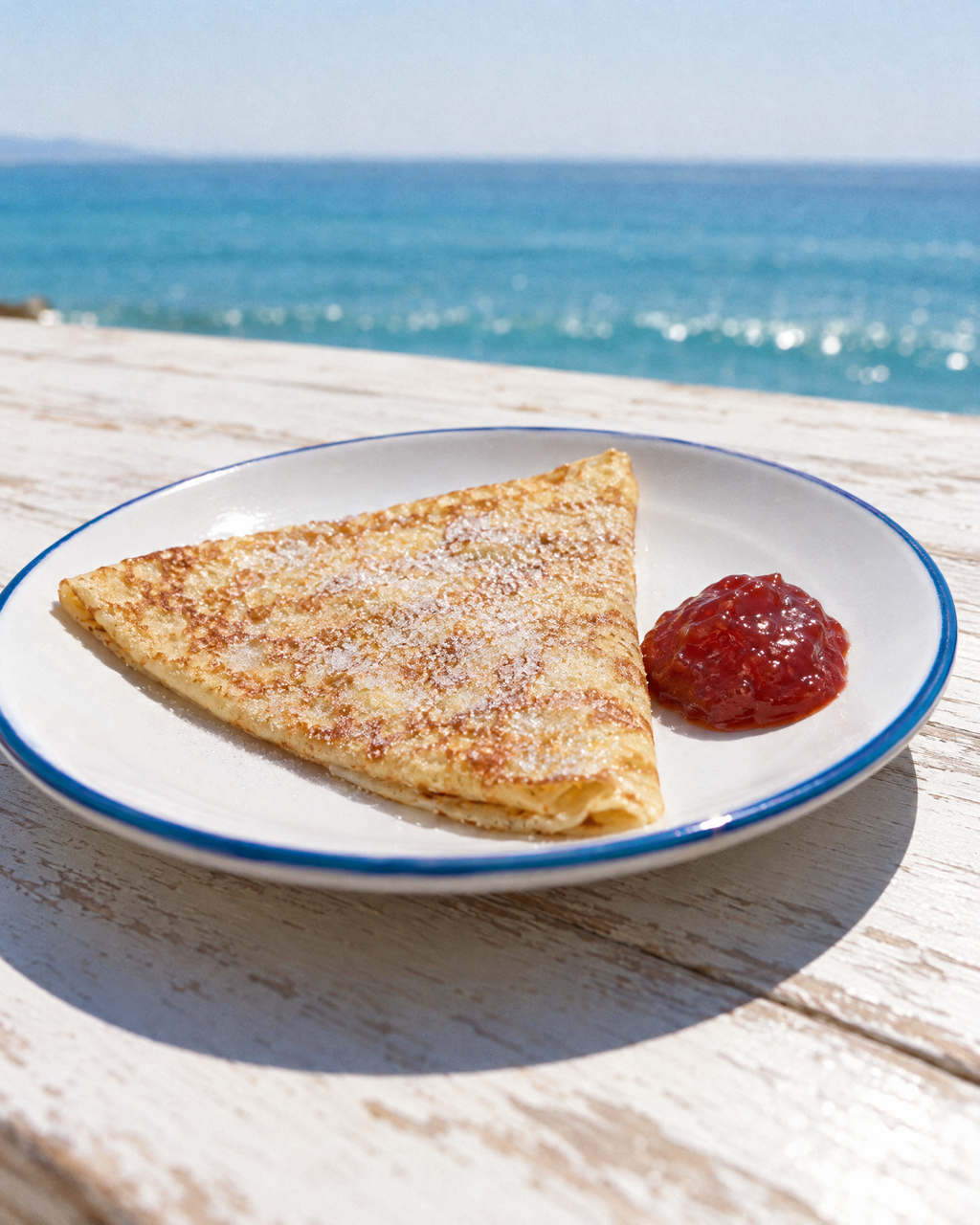 Crêpe confiture ou sucre