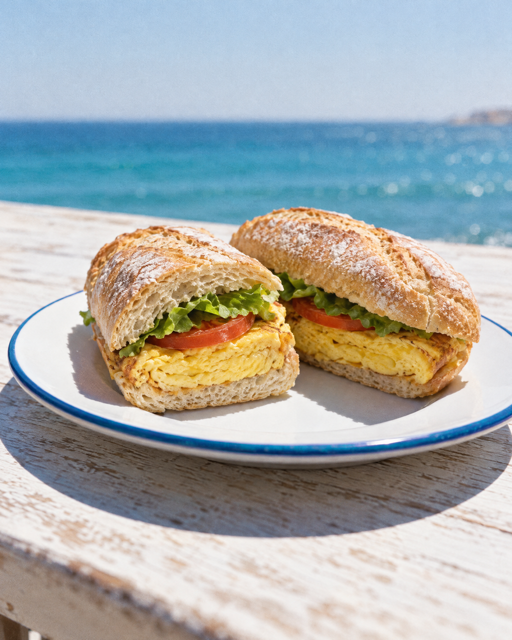 Sandwich omelette