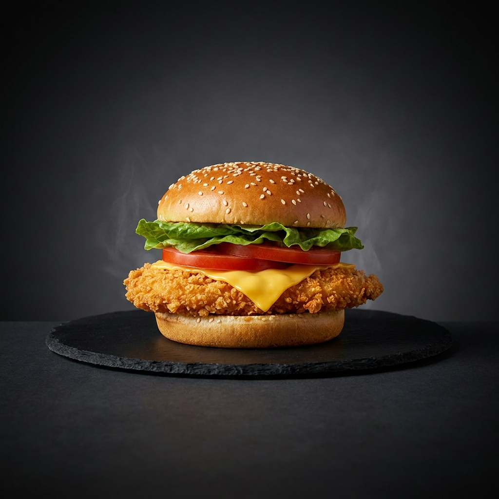 Chicken cheeseburger