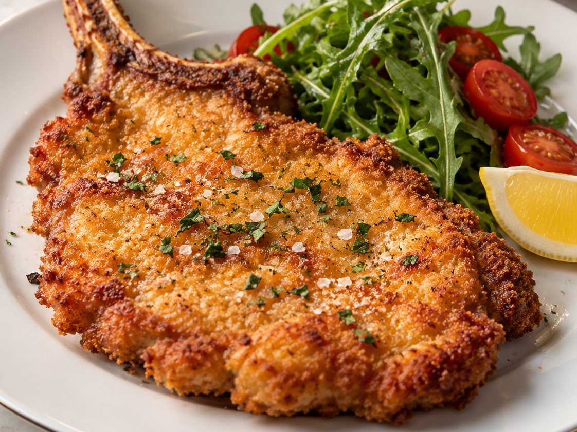 Côte de porc à la Milanaise