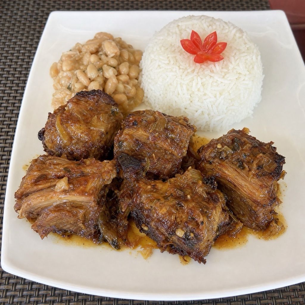 Échine de porc braisée