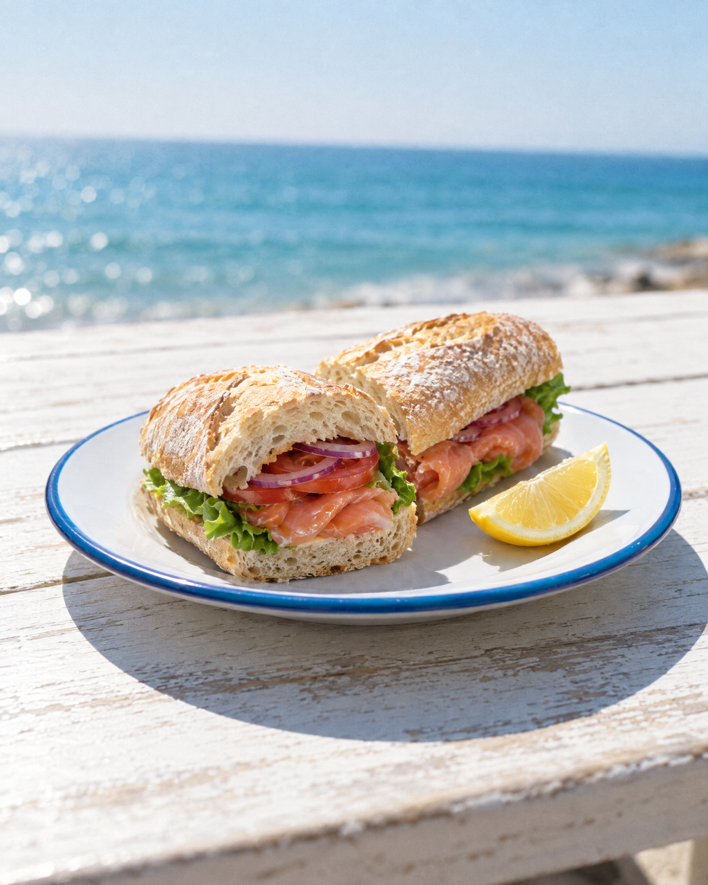 Sandwich poisson fumé
